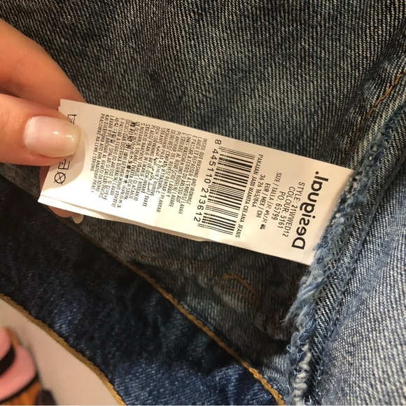 DESIGUAL Boho patchwork jean jacket. Size 4 - Picture 10 of 14